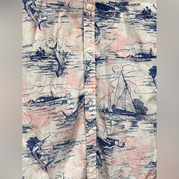 21 Men Swordfish Button Down Shirt | Size Medium | Summer Beach Vacation… - Picture 4 of 5